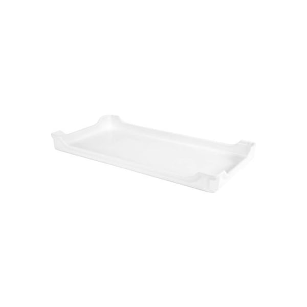 Mfg Tray Molded Fiberglass Stacking Ventilation Tray with Drop Sides 30 3/8" x 15 7/8" x 2 7/8" White 8055085269 - main